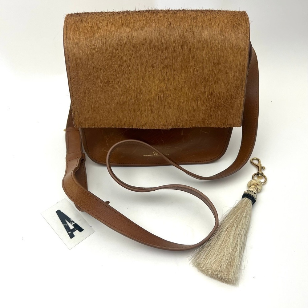 Thalia Strates x Brother Vellies Whiskey Leather Palma Bag